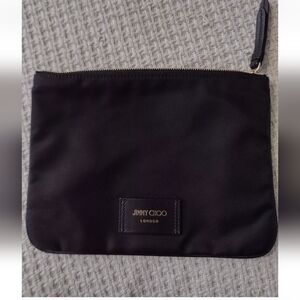 Jimmy Choo Cosmetic satin like pouch NWT authentic